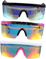 3Pcs Retro Riding Sunglasses for Women Lightweight Sport Eyewear for Outdoor Cycling Includes Frame with Accents Frame with Lens and