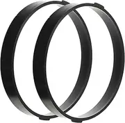 Kisangel 2pcs Floor Mold Garden Cement Forms Garden Molding Walkway Pavement Paver Molds Outdoor Flooring Round Paving Mold Stamped Stepping Patio Paving Path Circle Lawn Black Plastic