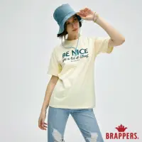 在飛比找momo購物網優惠-【BRAPPERS】女款 BE NICE 印花T恤(鵝黃)