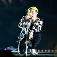 在飛比找Yahoo!奇摩拍賣優惠-bigbang權志龍GD 演唱會同款黑白格子夾克套裝表演服裝