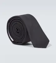 [Valentino Garavani] Valentino Garavani Wool and silk tie One Size black