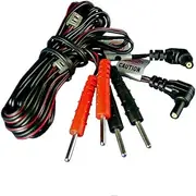 Universal TENS Lead Wires by PMT, Fits Most All Electrotherapy Devices and TENS/EMS electrodes (Standard Grade)