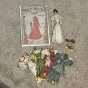Vintage Paper Dolls 1894 RAPHAEL TUCK AND SONS DOLLS BELLE OF THE SOUTH