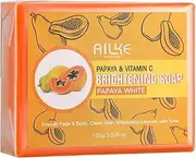 [AILKE BOOST LUSTER] Papaya Brightening Soap with Glutathione Deep Moisturising Nourishing Smooth Mild Skin Radiant Soap for All Skin Types 150g