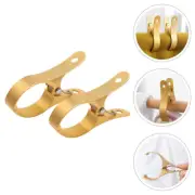 2 Pcs Clothespin Travel Baby Clip for Drying Towel Holder Clips Sunbed