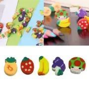 Mini Fruit Shaped Rubber Pencil Eraser Novelty Stationery Gift Super