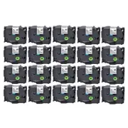 24mm Compatible For Brother TZ TZe-FX251 P-Touch White Flexible Label Tape 20PK