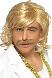 Smiffys Game Show Host Kit Includes Wig and Tash