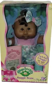 Cabbage Patch Kids African American Snuggle Beans Doll New In Box