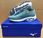 Mizuno Mens Wave Inspire 17 Waveknit Running Shoes Green Bay/Micro Chip