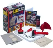 Essdee COMPLETE Lino Cutting & Block Printing Kit - Tiles Cutter Stamp Ink +More