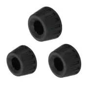 3 Pcs Universal Rubber Tripod Feet, Rubber Plastic Protection(Black, 0.6″ ID)