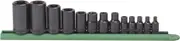 GEARWRENCH 1/4-inch, 3/8-inch and 1/2-inch Drive External Torx Socket 13-Pieces Set, Silver, 80583