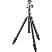 Gitzo Traveler Series 2 Carbon eXact 4 Section Carbon Fiber Tripod w/ Center Ball Head | Black