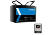 Gentrax 12V 100Ah Lithium Battery + 12V 30A DC-DC Charger MPPT Solar Controller Bluetooth
