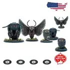 32mm Glow-in-the-Dark Mothman Set - Unpainted 3 Miniatures for Tabletop Gaming