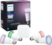 Philips Hue White & Color Ambiance LED A19 60W Smart 4 Bulb Starter Kit - 471960