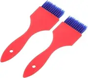 BIUDECO 2pcs Salon Hair Dye Brushes Soft Bristle Highlighting Tool for Curly Hair Home Tint Applicator