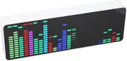 LED Music Spectrum Display, 5V USB RGB Colorful Audio Spectrum Analyzer with 20 Dynamic Effects, 7 Color Effects, 1624 Segment Rhythm Light Voice Control Audio Spectrum Indicator