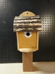 Western Red Cedar birdhouse - easy clean out on back - ONE OF A KIND