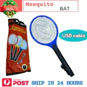 Electric Bug Zapper Racket Fly Swatter Mosquito Killer Insects Bat Handheld AU