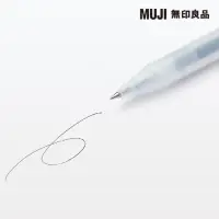 在飛比找momo購物網優惠-【MUJI 無印良品】自由換芯按壓滑順膠墨筆/黑0.3mm