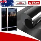 NEW Black One Way Mirror Tint Film 50cm×100cm Anti Glare & Privacy For Home AU