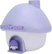 Small Humidifier, Cute Mushroom House Humidifier, 300ML 3 Colors Lights, Mini Portable Air Humidifer with Night Light for Bedroom, Office, Car, Travel, Indoor Plants