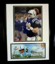 INDIANAPOLIS COLTS PEYTON MANNING RECORD 49TD FRAMED PICTURE - ONE-OF-A-KIND!