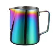Milk Frothing Pitcher 20oz Stainless Steel Cup Perfect for Latte Art, Espress...