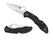Spyderco Knives Delica 4 Lockback Black FRN VG10 Stainless C11PSBK Pocket Knife