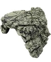 Turtle Reptile Basking Hide Cave, Decor Ornament with Climbing Terrace, Safe Hiding Place, Large, Made of Resin, for Aquarium Tank (DB-025B Medium Turtle Cave)