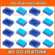 10x14x6mm Zigzag Anodize Aluminum Heatsink Cooler For Banana Pi 5 IC LAN RAM