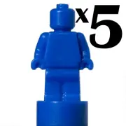 NEW LEGO - MicroFig - Plain - statue - Blue x 5 - statuette Trophy micro 21302