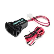 12V 3A Dual USB Port Power Socket Mobile GPS Car Charger For HONDA