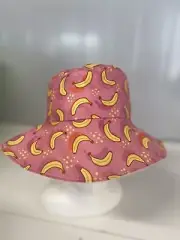 Toddler Girls GO BANANAS Bucket Sunhat Preschool Hat Child Care Hat Size 2-4Year