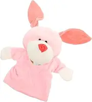 JOINPAYA Plush Bunny Hand Puppet for Cute Animal Puppet for Storytelling Imagination Play Soft Educational Plush for Parent Interaction