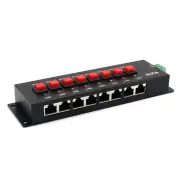 Alfa APOE08 8 Port Passive POE Injector Panel 12-48V for Ubiquiti, Mikrotik