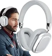 Wireless Headphones with Mic, Stereo Sound Over-Ear Headphones, Rechargeable Earphones, Comfortable Sound Device for Home, Travel, Business, Camping, Vacation, 5.91x2.76x7.48 inches