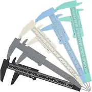 Gyorwst Eyebrow Measuring Ruler Brow Mapping Ruler Tool Mini Vernier Caliper Double Scale Ruler for Student Office