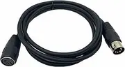 5-Pin DIN MIDI Extension Cable, Dafensoy 5-Pin DIN MIDI Male to Female Adapter Extension Cable, for MIDI Keyboard, Keyboard Synth, MIDI Guitar and Other Music Gear (1.5m/5Feet) (Male to Female)