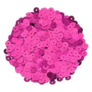 30000Pcs Flat Sequin Paillettes, 6mm/0.24" Round Hole Sequin for DIY, Rose Red