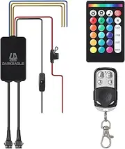 Replacement Controller Control Box for Motorcycle LED Lights 8/12/14/16/18/20 LED Light Kits with APP/IR/RF Control Brake Turn Signal