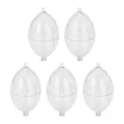 5Pcs Clear Float Oval Bubble Float Bobbers Buoys Slip Bobbers Strikes