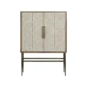 Zohi Interiors Udaipur Cabinet with Bone Inlay Feature