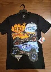 Monster Jam Fire And Ice Small Tshirt Exclusive Hard To Find! NEW!