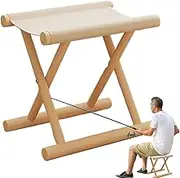 Fold up Stool | Solid Wood Folding Stool,Lightweight Furniture Seat Chair Compact for Outdoor Household Bathroom Dresser Kitchen Dorm Garden Living Room Dining