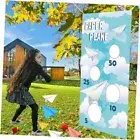 Paper Plane Toss Game Banner with 3 Bean Bags, Glider Airplane Throwing Theme
