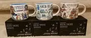 2022 Star Wars STARBUCKS Been There Series Mug Set Of 3 NEVARRO, AHCH-TO, NABOO