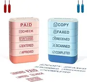 Building Blocks Office Stamps Red + Blue